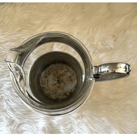 Vintage Hellerware Chrome & Glass Water Pitcher Barware - Picture 5 of 10